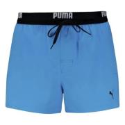 Puma Swim Logo Length Swimsuit Blue, Herr