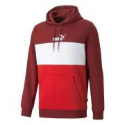 Puma Ess+ Colorblock Hoodie Red, Herr