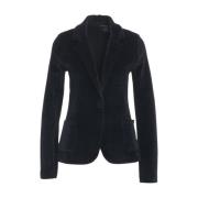 Majestic Filatures Blå Blazer Aw24 Damkläder Blue, Dam