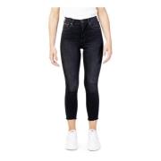 Tommy Jeans Svarta Skinny Jeans för Kvinnor Black, Dam