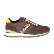 Napapijri Brun Sports Sneaker med Logo Print Brown, Herr