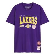 Mitchell & Ness NBA Hwc Champ Stack Lakers T-shirt Purple, Herr