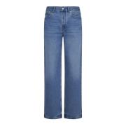 Jacquemus Blå Denim Straight Leg Jeans Blue, Herr