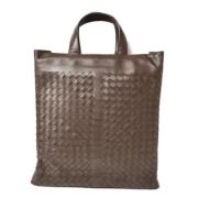 Bottega Veneta Vintage Pre-owned Tyg totevskor Brown, Dam