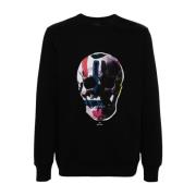 PS By Paul Smith Svart Skull Print Tröja Black, Herr