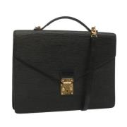 Louis Vuitton Vintage Pre-owned Laeder portfljer Black, Dam