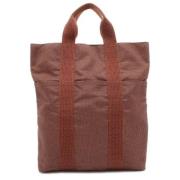 Hermès Vintage Pre-owned Canvas handvskor Brown, Dam