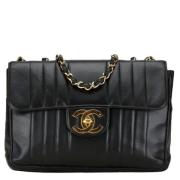 Chanel Vintage Pre-owned Laeder axelremsvskor Black, Dam