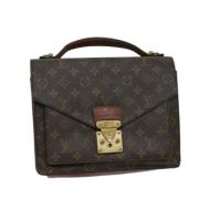 Louis Vuitton Vintage Pre-owned Canvas handvskor Brown, Dam