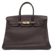 Hermès Vintage Pre-owned Laeder handvskor Brown, Dam