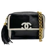 Chanel Vintage Pre-owned Laeder axelremsvskor Black, Dam