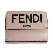 Fendi Vintage Pre-owned Laeder plnbcker Beige, Dam