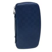 Louis Vuitton Vintage Pre-owned Laeder kuvertvskor Blue, Dam