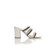 Cerruti 1881 Vit Läder Dam Sandal White, Dam