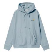 Carhartt Wip Amerikansk Skrift Hoodie Blue, Herr