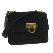 Salvatore Ferragamo Pre-owned Pre-owned Mocka crossbodyvskor Black, Da...