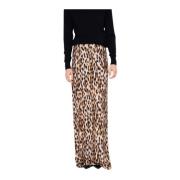 Silvian Heach Leopardmönstrad Maxi Kjol Overline Multicolor, Dam