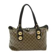 Gucci Vintage Pre-owned Canvas totevskor Brown, Dam