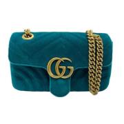 Gucci Vintage Pre-owned Sammet gucci-vskor Green, Dam