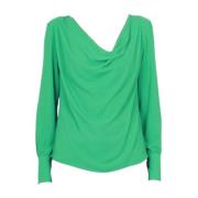 Liu Jo Elegant Blus Långärmad Green, Dam