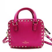 Valentino Vintage Pre-owned Tyg handvskor Pink, Dam