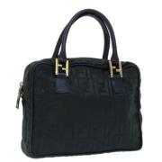 Fendi Vintage Pre-owned Canvas handvskor Black, Dam