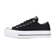 Converse Höjda Chuck Taylor Sneakers Black, Dam