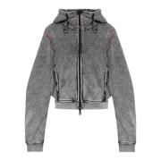 Diesel Hoodie Awst-Abira-Ht44 Gray, Dam