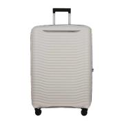 Samsonite Vit Trolley Resväska med Stötdämpande Hjul White, Unisex