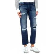 Tommy Hilfiger Blå Straight Jeans Bomull Blue, Dam