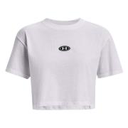 Under Armour Märkt Logot-shirt White, Dam