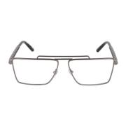 Versace Fyrkantig Metallram Glasögon Gray, Unisex