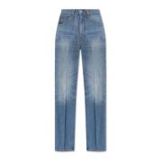 Victoria Beckham Jeans med logotyp Blue, Dam