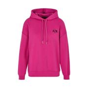 Armani Exchange Fuchsia Hoodie Aw24 Pink, Dam