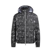 Armani Exchange Svart Måla Splatter Jacka Black, Herr