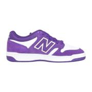 New Balance Klassiska Vita Lila Sneakers Purple, Dam