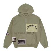 Travis Scott Begränsad upplaga Zip Up Hoodie Khaki Brown Green, Herr