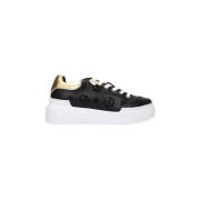 Pollini Stiliga Sneakers för Kvinnor Black, Dam