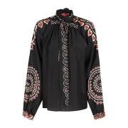 La DoubleJ Elegant Cerere Blouse Black, Dam