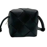 Bottega Veneta Vintage Pre-owned Laeder axelremsvskor Black, Dam