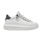 Karl Lagerfeld Stud Sneakers Vit Silver White, Dam