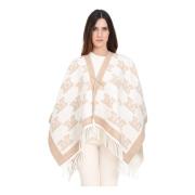 Max Mara Gul Frinestd Cape Jacka Multicolor, Dam