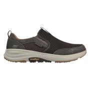 Skechers Goodyear Double Gore Slip On Sneakers Brown, Herr