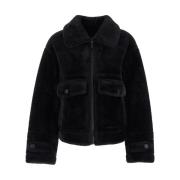 Urbancode Svart Merino Suedette Kappa Black, Dam