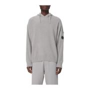 C.p. Company Chenille Cotton Sweater Gray, Herr