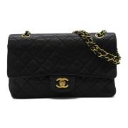 Chanel Vintage Pre-owned Laeder axelremsvskor Black, Dam