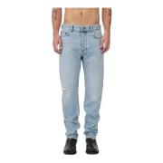 Won Hundred Ripped Loose-Fitted Mid Waist Jeans Blue, Herr