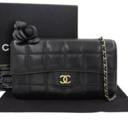 Chanel Vintage Pre-owned Tyg chanel-vskor Black, Dam