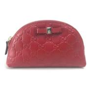 Gucci Vintage Pre-owned Laeder gucci-vskor Red, Dam