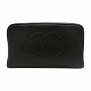 Chanel Vintage Pre-owned Laeder handvskor Black, Dam